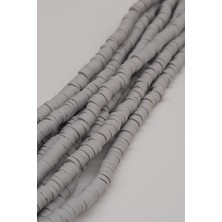 Hayalperest Boncuk Gri Fimo Hamur Boncuk 4mm