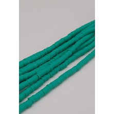 Hayalperest Boncuk Koyu Su Yeşil Fimo Hamur Boncuk 4mm