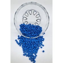 Hayalperest Boncuk Mavi Renk Kum Boncuk 4 mm