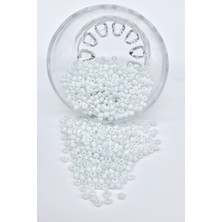 Hayalperest Boncuk Parlak Beyaz Kum Boncuk 4 mm