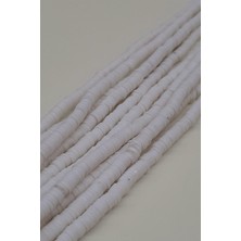 Hayalperest Boncuk Beyaz Fimo Hamur Boncuk 4mm