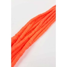 Hayalperest Boncuk Neon Turuncu Hamur Boncuk Fimo