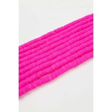 Hayalperest Boncuk Neon Fuşya Hamur Boncuk Fimo