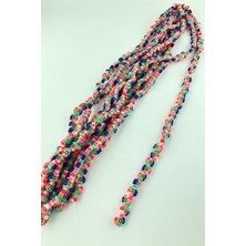 Hayalperest Boncuk Rengarenk Çiçek Desenli  Fimo Boncuk