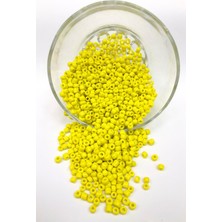 Hayalperest Boncuk Mat Sarı Kum Boncuk 4 mm 50 gr