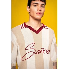 Old Money Polo Yaka Senıor Erkek Oversize T-Shirt
