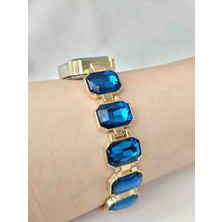 Swarovski Taşlı Kadın Kol Saati  Taşlı Saat Eşe Sevgiliye Hediye