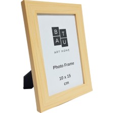 Batu Art Home Fotoğraf Çerçevesi 10 x 15   cm  Naturel Renk Korumalı Kırılmaz Pleksi Camlı Masaüstü Ayaklı ve Duvara Asılabilir