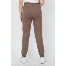 Bel Paça Lastikli Unisex Çocuk Düz Renk Eşofman Altı 0012-0011
