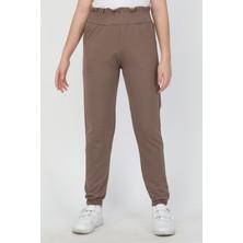 Bel Paça Lastikli Unisex Çocuk Düz Renk Eşofman Altı 0012-0011