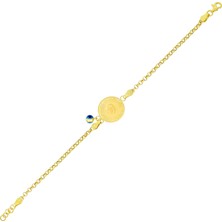 T51 Tuğrul Altın Çeyrek Altınlı Bileklik  T061104-T061105