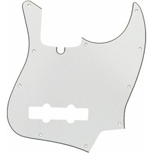 FuhaoshopC Beyaz 3 Katlı Yeni 4-Telli Caz Basçısı 10 Delik Çizik Koruma Plakası Pickguard Fd Caza Göre (Yurt Dışından)