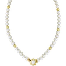 T51 Tuğrul Altın Altın Inci Kolye T007761-T007762