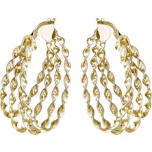 T51 Tuğrul Altın Altın Halka Küpe T070114