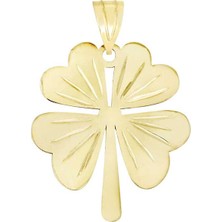 T51 Tuğrul Altın Altın Yonca  Kolye Ucu  T067677