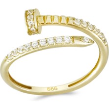 T51 Tuğrul Altın Altın Çivi Yüzük T073101