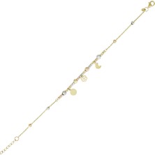 T51 Tuğrul Altın Altın Çiçek Bileklik T073534