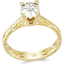 T51 Tuğrul Altın Altın Tektaş Yüzük T073938