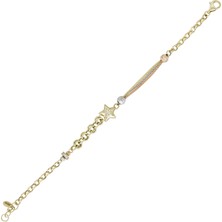 T51 Tuğrul Altın Altın Yıldız Bileklik T069811