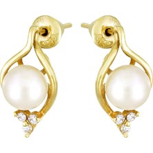 T51 Tuğrul Altın Altın Inci Küpe T016482