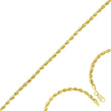 T51 Tuğrul Altın Altın Halat Zincir T072211