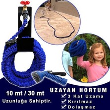 Uzayan Hortum 30 Metre Tabancalı | Yer Kaplamaz Sulama Çözümü