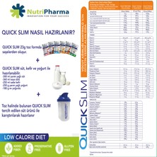 Nutripharma Quick Slim Kavun Aromalı Öğün Tozu-30 Sase