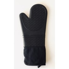 Silikon Fırın Tepsi Eldiveni Siyah