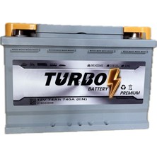 Turbo 12V 74AH (3 Yıl Garanti) (2024 Üretim)