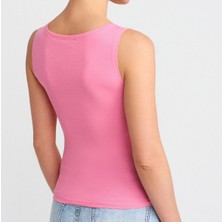Drappe Kayık Yaka Kolsuz Basic Body