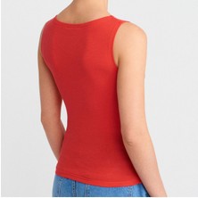 Drappe Kayık Yaka Kolsuz Basic Body