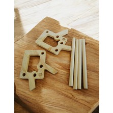 Kılıç Ahşap Cnc & Lazer Ahşap Kitap Rafı- Ahşap Masaüstü Kitaplık