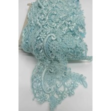 Hayalperest Boncuk Su Yeşili Fransız Güpür Dantel