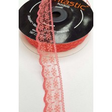 Hayalperest Boncuk Nar Çiçeği Dantel Kurdele 2,5 cm
