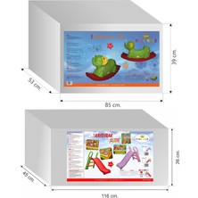 Mupark Küçük Kaydırak ve Sallanan Fil - Mini Tahterevalli - Çocuk Kaydırak - Anaokulu - Kreş - Oyun Alanı