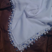 Nazar Oyalı El Yapımı Eşarp Tülbent Yazma Çeyizlik/hediyelik