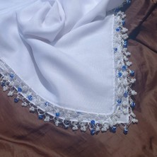 Nazar Oyalı El Yapımı Eşarp Tülbent Yazma Çeyizlik/hediyelik