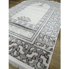 Pırlanta Çırağan Oval Kalın Yumuşak Yüzey Parlak Iplik Seccade 77 x 125  cm