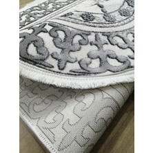 Pırlanta Çırağan Oval Kalın Yumuşak Yüzey Parlak Iplik Seccade 77 x 125  cm