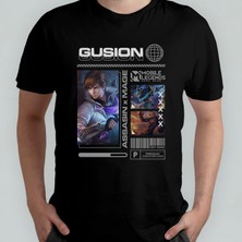 Pixxa Mobile Legends Gusion Unisex %100 Pamuklu Bisiklet Yaka T-Shirt Model 1