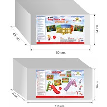 Mupark Çocuk Oyun Çiti - Oyun Alanı - Çocuk Güvenli Alan - Çocuk Kaydırak - Çit Kaydırak Set Anaokulu Kreş