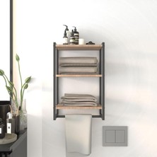 3 Raflı Metal Düzenleyici - Havluluk - Baharatlık - Duvara Monte Banyo Rafı - Metal Organizer - Çok Amaçlı Raf
