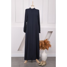 İmaj Butik Lacivert Kol Detaylı Ferace