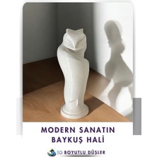 Baykuş -Mermer Desen - Dekoratif Obje - Biblo-Figür