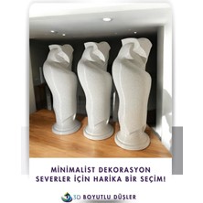 Baykuş -Mermer Desen - Dekoratif Obje - Biblo-Figür