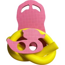 Affectione Yüzme Tahtası Affectione  3 Lü Set Tahta Açık Pembe Koyu Pembe Makarna Sarı Kilit Pembe Ördek
