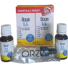 Ocean D3K2 Vitamin 20 ml Damla 2'li Orjinal