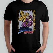 Pixxa Jojo's Bizarre Adventure Unisex %100 Pamuklu Bisiklet Yaka T-Shirt Model 5