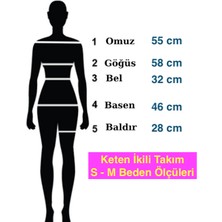 Ella Stylee Gömlek Yaka Keten Ikili Takım Alt Üst
