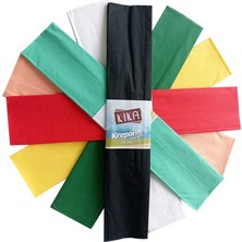 Alpjoy Karışık Renk Krapon Kağıdı 10 Renk 50X200 cm 10'lu Paket